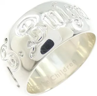 Bulgari Silver Silver 925 Band Ring (Pre-Owned)