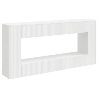vidaXL Mesa Consola Rayado 155 X 29 X 74 Cm Madera De Ingenier&iacute;a Vidaxl