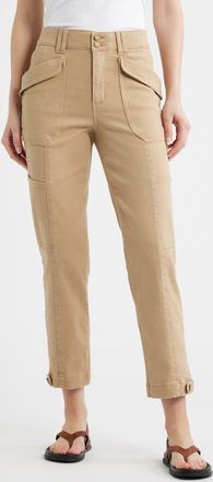 Wit & Wisdom Skyrise Tapered Utility Pants in Warm Sand at Nordstrom, Size 16P