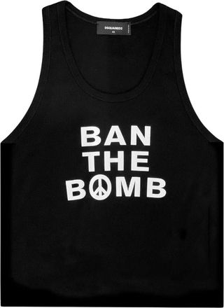Dsquared2 Gedrukte Tanktop in Zwart - Heren - Tops zonder mouwen - Zwart - S - Tops