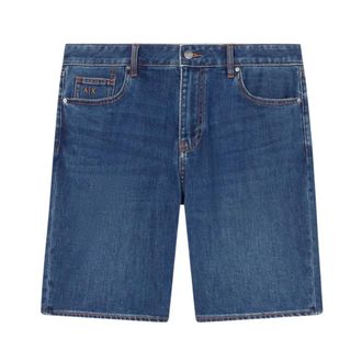 A|X Armani Exchange Denim Shorts - Heren - Denim shorts - Blauw - W32 - Denim - Korte Broeken