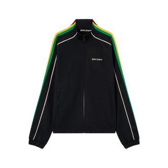 Palm Angels Zip-through Sweatshirt - Heren - Vesten met rits - Zwart - 2XL - Hoodies & sweatvesten