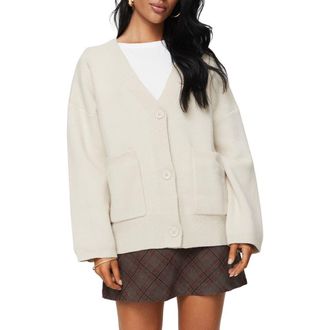 Princess Polly Burke Cardigan in Cream at Nordstrom, Size Medium