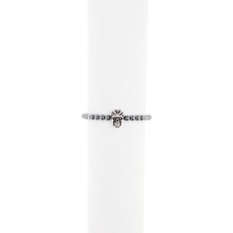 Effy Sterling Silver & Hematite Beaded Skull Bracelet in Black at Nordstrom Rack