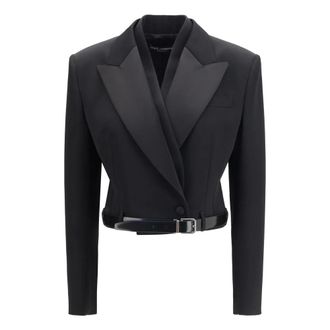Dolce & Gabbana Giacca Sicilia Doppiopetto - - Jackets - Donna - Nero - S