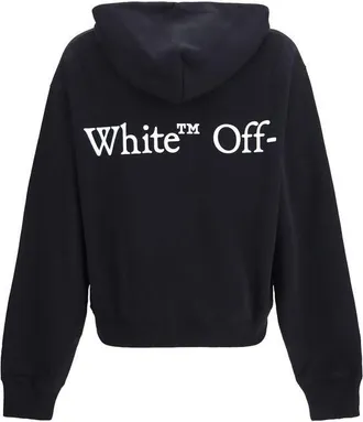 Off-white Logo-Print Cotton Sweatshirt - Black