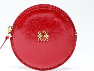 Loewe Red Color Coin Purse/Coin Case (Pre-Owned)