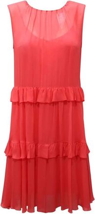 Max Mara Dames, Jurken, Roze, Maat: 2XS Tweed