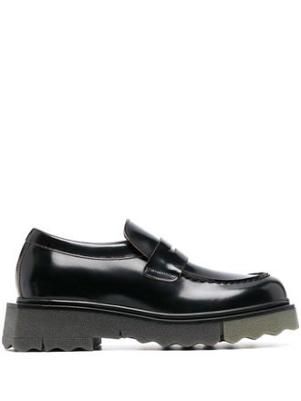 Off-white Sponge leather loafers - men - Calf Leather/Calf Leather/Rubber - 46 - Black