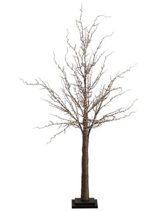 Nearly Natural 4Ft Pre-Lit Artificial Twig Tree With 240 Warm White Led Lights