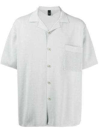 AlphaTauri patch-pocket button-up shirt - men - Polyester/Polyamide - M - Green