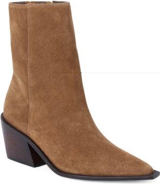 Matisse Footwear Cleo Pointed Toe Bootie in Brown at Nordstrom, Size 7.5
