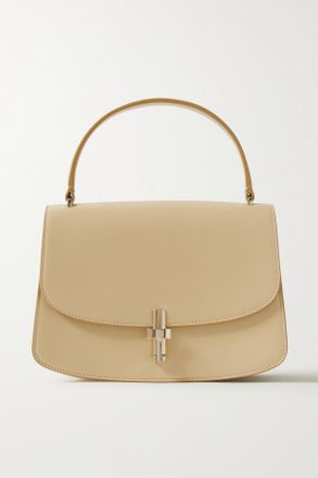 The Row Sofia 8.75 Two-tone Leather Tote - Cream