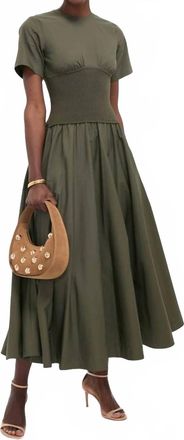 SIMKHAI Wrenna Midi Dress In Fern