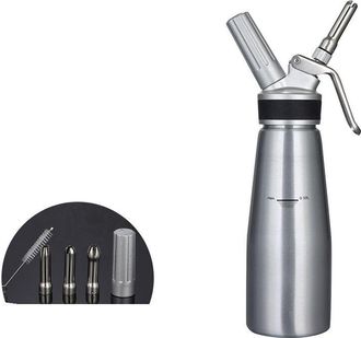 OEM Dispenser Per Panna Montata, Caricatore Per Panna Montata Da 500 Ml Con Corpo E Testa In Alluminio Robusto, A Prova Di Perdite, Creatore Di Panna Con 