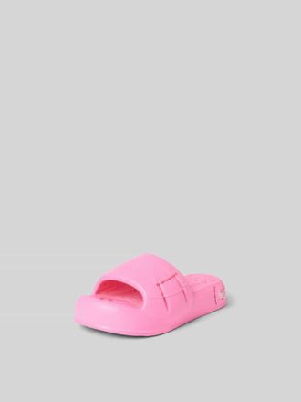 Kenzo Slides mit Label-Print in Pink, Gr&ouml;&szlig;e 37