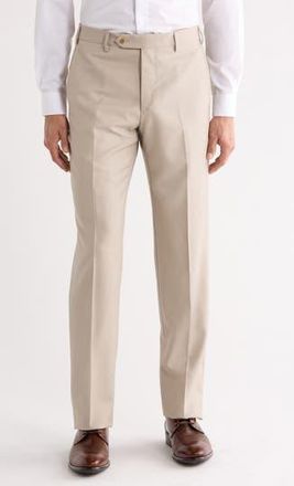 Zanella Devon Super 110s Serge Trousers in Dark Beige 2 at Nordstrom Rack, Size 34R