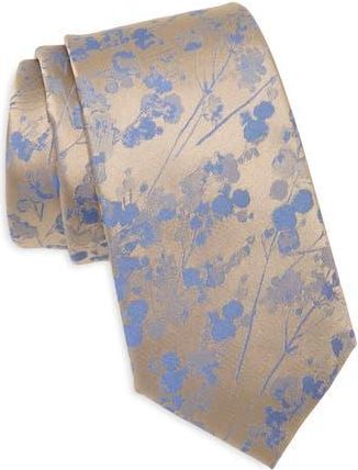 Calvin Klein Nigel Floral Tie in Taupe at Nordstrom Rack