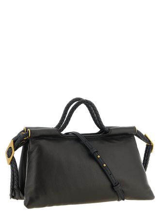 Isabel Marant Lambskin Leather Top Handle Bag - Black