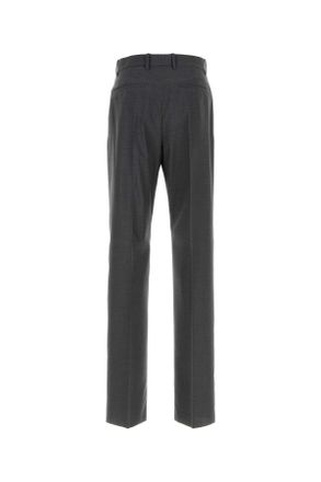 Jil Sander Mens Virgin Wool Trouser Gray