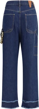 Darkpark Womens Chain Jeans Tokyo Midnight Cotton