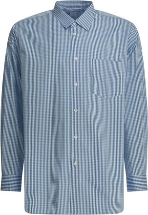 Comme Des Gar&ccedil;ons Gestreepte blouse met lange mouwen - Heren - Casual Overhemden - Blauw - XL - Katoen - Overhemden