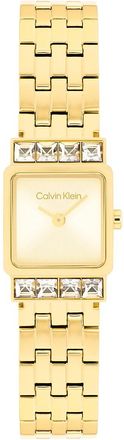 Calvin Klein Womens Square Dial Link Bracelet Watch - Gold - OS