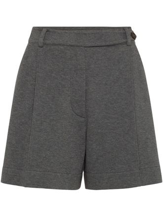 Brunello Cucinelli Shorts van katoenblend - Grijs
