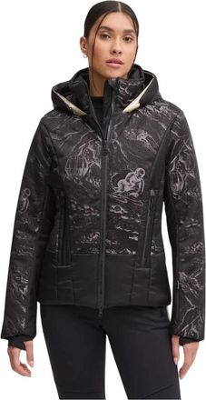 Sportalm Oslo Print NE Jacket - Dames - Ski Jassen - Zwart - S - Polyester - Fitness