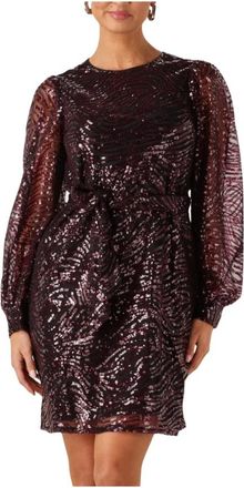 Freebird by Steven Dimphey Mini Jurk - Dames - Feestkleedjes - Zwart - L - Polyester - Kleedjes