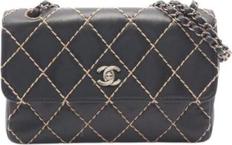 Chanel Pre-owned Vintage Shoulder Bag - Dames - Vintage Schoudertas - Zwart - ONE Size - Vintage