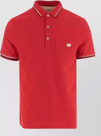 Valentino Garavani cotton piqu&eacute; polo shirt