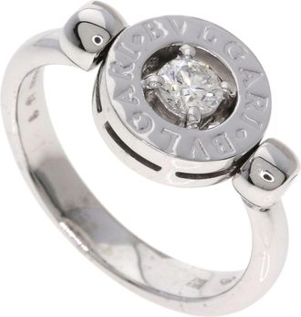 Bulgari Bvlgari Bvlgari White Gold (18K) Band Ring (Pre-Owned)