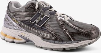 New Balance Mens Mesh Sneakers With Logo On The Side Grey Nylon-Rubber Trainers Nylon/rubber