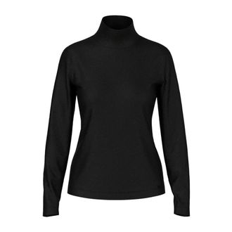 Marc Cain Glanzende Vrouwelijke T-shirt - Dames - Longsleeves - Zwart - 3XL - Tops
