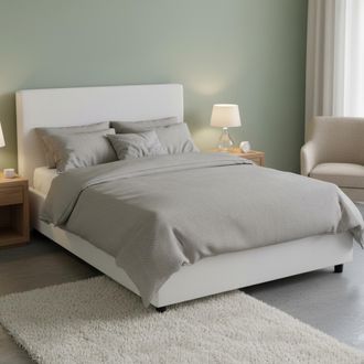 Talamo Italia Talamo Italia - Cama De Plaza Y Media Artemisia, Cama Contenedor Con Tapizado En Ecopiel, 100% Made In Italy, Apertura Frontal, Adecuado Para Colch&oacute;n 