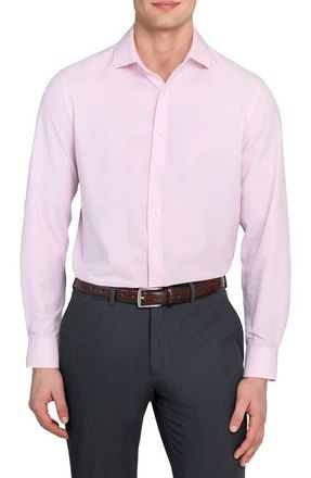 W.R.K Slim Fit Solid Performance Dress Shirt in Pink at Nordstrom, Size 16.5 - R