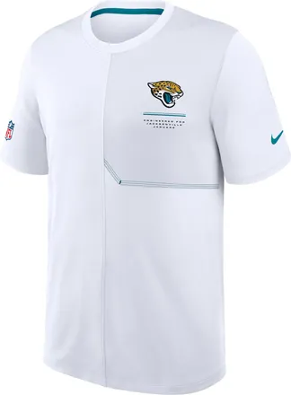 Nike Jacksonville Jaguars Sideline Coach Nike Mens Dri-FIT NFL Top in White | 03B2562R9N-B8B