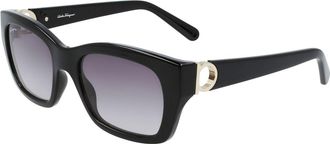 Ferragamo Ferragamo Womens 53 mm Black Sunglasses