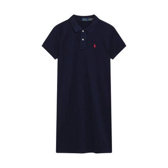 Polo Ralph Lauren Short Dresses, female, Blue, Size: S Polo Short-Sleeve Casual Dress