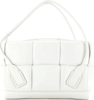 Bottega Veneta Arco Bag Padded Maxi Intrecciato Leather Large tote bag - Wit