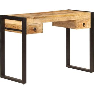 vidaXL Scrivania con 2 Cassetti 110x50x77 cm Legno Massello di Mango vidaXL