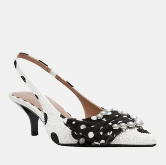 Betsey Johnson Womens Bryanna Pump In White/black