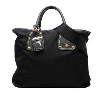 Prada Pre-owned Nylon Satchel - Dames - Vintage Shopper - Zwart - ONE Size - Nylon - Vintage
