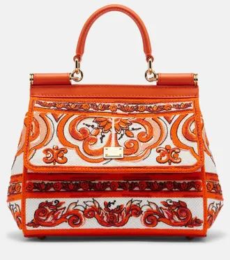 Dolce & Gabbana Bolso Sicily Medium bordado
