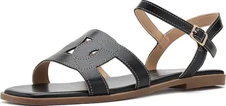Journee Collection Bridey Womens Sandals Black : 9.5 M, Synthetic