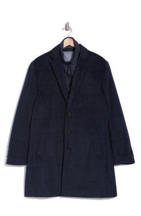 English Laundry Three Button Notch Lapel Wool Blend Trim Fit Suit in Gray at Nordstrom Rack, Size 48Regular