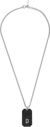 Police PEAGN0033802 Mens Wire Necklace - Silver Stainless Steel - One Size