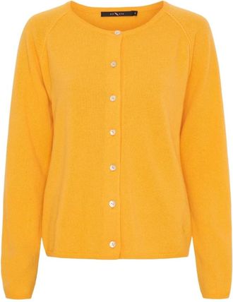 BTF-CPH Cardigan in pregiato cashmere - - Knitwear - Donna - Giallo - XL