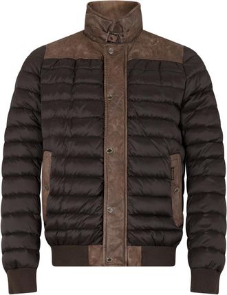 Moorer Winter Jackets, male, Brown, Size: M Padded Jacket